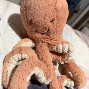 Jellycat Plush Octopus Stuffed Animal - Peach and Cream